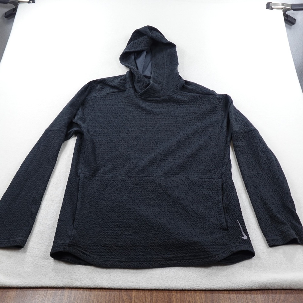 Nike Yoga Nomad Tech Pullover Sweater Mens Medium Black Performance CZ2219